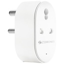 Zebronics ZEB- SP116, Smart Wi- Fi Plug Kompatibel med Assistant & Alexa, Understøtter Upto 16A og leveres med en Dedikeret APP, der funktioner Planlagt kontrol og energiovervågning.