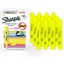 Sharpie Tank Highlightere, Chisel Tip, Fluorescent Yellow, 12 Greve