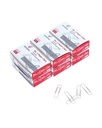 PAPERPAL Paperclips til Office School & Personal Use, # 1 Smooth Paper Clip (1-2 / 7 "), 600 Medium Paper Clips (6 bokse af 100 Hver), Sølv