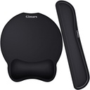 Gimars Opgradering Enlarge Superfine Fibre Soft Glat Gel Ergonomisk Mouse Pad Wrist Support og tastatur Wrist Rest til computer, Laptop, Mac, Gaming og Office, Holdbar, Komfortabel og smertestillende