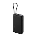 Xiaomi Power Bank 5i 20000mAh 67W Turbo Charging PD 3.0 & PPS Beeg 124; In- Bygget kabel-tv-124; 12 Layer Protection-124; Digital Display-124; Triple Output Ports-124; Understøtter Laptop, Tablet, Telefon, Earbud (Jet Black) - 2026 Ny lancering