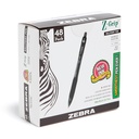 Zebra Pen Z- Grip Udtrækkelig kuglepen, sort blæk, 1,0 mm, 48 Bulk- Pack