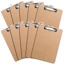 Brev størrelse udklipsholdere med lav profil Clip (sæt af 10) - Træ udklipsholdere Bulk 10 Pack, Heavy Duty Udklipsholder, Tilbage til Skolelærer Classroom Supplies, Skole Supplies for College Studerende