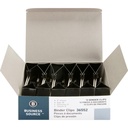 Business Source Fold- Back Binder Clips, Black, Large (Pack of 12)