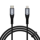 boat type C til belysning kabel til 27W hurtig opladning af 124; 480 Mbps Dataoverførsel 124; 1,2 m (3,9 ft) Perfekt kabellængde Bud124; Premium Nylon Braiding Budding 124; Holdbar & Tangle- Free Buddy 124; med Silicon Tie (Carbon Black)
