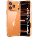 TheGiftKart Ultra-Hybrid Crystal Clear Back Case Cover til iPhone 17 Pro Max Budd124; Shockproof Design 124; Hard Back Cover Case til iPhone 17 Pro Max (PC & TPU, Transparent)