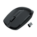 ZEBRONICS Wireless Mouse, 2.4GHz, 3200 DPI, 3 Knapper, Komfortabel & Ergonomic, USB Nano Receiver, Power- Saving Mode, Works on Most Surface, for Mac Mea124; Laptop Mea124; Computer (Freego, Black)