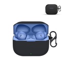 Prolet Silicone Earbuds sag kompatibel med OnePlus Nord Bud 3R - stødsikker støvtæt dækning, 360 ° fuld beskyttelse, Anti-Scratch Soft TPU, Carabiner Hook (sort)