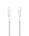 Belkin Apple Certified USB- C til USB- C flettet Nylon Cable 1M- 124; Hurtig opladning Cable 124; Type C oplader Cable til iPhone 17, 16, Galaxy S25, Pixel 9, MacBook, iPad Pro - 124; 2 års garanti for 124; Hvid