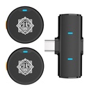 DIGIMORE Dual Wireless Lavalier Mikrofon Seneste 2026 Edition Name 124; Trådløs knap Mic med aktiv Noise- Annullering & Reverb Modes # 124; Mikrofon til YouTube, Vlogging, Live, Interviews (D-460 Lite)