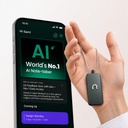 neosapien India 's First AI Wearable, Neo 1 - Meeting Notekaker for Offline & in-Person Conversations - Smart opsummerer, to- Dos og påmindelser (Gunmetal)