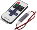 Mini RF LED dimmer med Jack 5V 12V 24V DC enkeltfarve Light Controller 11 Nøgle Trådløs fjernbetjening 12A lysstyrke hastighed justerbar til 2835 3528 5050 LED Strip