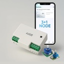 AZIOT 3 + 1 Fan Smart Switch - WiFi / Bluetooth Kommunikation - Lavet i Indien - Timer Funktion - Arbejder med hjemmet og Alexa... (3 + 1 Node)