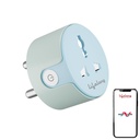 Livslang Electronics 10A WiFi Smart Power Plug til Home Automation Name 124; Med App Control, Timer, Voice Control, Skemalægning