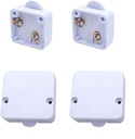 Protium Wardrobe Touch Normally Closed Wardrobe Touch Close Open Door Drawers On Off Light Switch (White) -Pack of 2