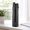 Borosil 800ml Duo Sport rustfrit stål vandflaske Note 124; ISI Certified Made in India