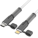 Saunce Type C Cable End Protector Silicone Cap, Grey