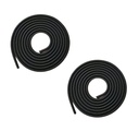 BKN Trending nye Spiral Triple Farver 2M - 2Pcs kabel ledning beskyttere Ærme vindere nogensinde 124; Super lang størrelse kabel ledning beskyttere til mobiltelefon opladning kabel øretelefoner (sort, 2Pcs)