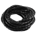 12mm X10 mtr Kabel Protector Sleeve Spiral Wire Sleeve Kabel Wrap Polyethylen til Robotmaskiner og 3D Printer CNC Machine Computer PC TV eller elektriske ledninger, der anvendes til kommercielle (sort 10mtr)