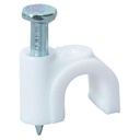 Elegant Casa Cable Clip, hvid, 200 stykker