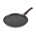 CELLO Aluminium Non- Stick Induction Base Dosa Tawa med Detachable Bakelite Handle 28 CM Sort Base 124; PFOA Free & Opvaskemaskine Safe, Gas Stove & Induction Kompatibel Buddy 124; Perfekt til Roti Dosa Chila
