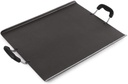 CELLO Aluminium Non- Stick Induction Base Square Dosa Patri Tawa 35 CM, Black Note 124; ISI Certified, High Guage PFOA Free Hammeret Toned Gas Stove & Induction Base, Ridsefri, Easy Cooking & Rengøring