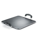 Prestige Aluminium Omega Select Plus Residue Free Non- Stick Heavy Gauge Square Tawa, 30 cm, Sort