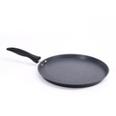 Wonderkok Duralite Die- cast 28 cm Dosa Tawa Shava 124; 5 Layer Sund Duramax Non- Stick Coating # 124; Soft Touch Handle # 124; Pure Grade Aluminium # 124; PFOA gratis # 124; 2 År garanti Grey