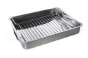 IKEA KONCIS ristning Tin med Grill rack, Rustfrit stål 40x32 cm (16x13 ") - Solgt af Stockland