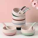 Eha jord- venlige soup skåle med skeer sæt af 6 MEP 124; 250 ml MEP 124; Lavet med ris Husk Biekomposit MEP 124; Mikrobølgeovn Safe Bowl MEP 124; Servering Bowl Set MEP 124; Multikolor