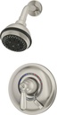Symmons S-4701-STN-1.5-TRM Allura Single Handle 3-Spray Shower Trim with Secondary Volume Control in Satin Nickel - 1.5 GPM (Valve Not Included)