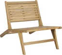 JONATHAN Y PAT2000A Leo Mid-Century Modern Wood Armless Outdoor Patio Chair Contemporary, Bohemian, Coastal, Transitional, Rustic, Natural