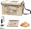 Folding Dough Proofer Box for Bread Proofing Box Dough Proofer Sourdough Bread with 50-113℉ Temperature and 12H Timer Controller