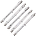 CTKcom 500-Watt 4.7-Inch J Type T3 Halogen Bulbs(5 Pack) - 118mm Double Ended 500 Watt 120 Volts T3 Halogen Bulbs R7S Double Ended Filament Flood Lights Quartz Tube Lamps 120V