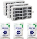 W10311524 AIR1 Refrigerator Air Filter Cartridge Replacement for Whirlpool Kenmore Refrigerator Compatible with Fresh Flow Refrigerator Air Filter, 3 Pack, White