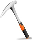 Rock Pick Hammer-31oz Geology Hammer with Ergonomic Handle – Stone Mason Hammer, Block Masonry Hammer with Pointed Tip & Shock Reduction Handle,Brick Tools, Masonry Tools