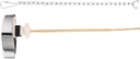 Toilet Flush Handle Replacement Toilet Tank Handle Stainless Steel Stopper Chain Universal Fit for Bathroom Tanks