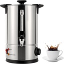Commercial Electric Hot Water Pot, 8L/40-50 Cups Stainless Steel Catering Hot Water Boiler Tea Urn, Large Coffee Dispenser For Quick Brewing, Anti-dry Burn Protection, Perfect for Any Occasion