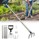 Professional Garden Hoe 77 Inch Long with Adjustable Long Handle - Heavy Duty Weeding & Cultivating Tool for Gardening, Lawn, and Yard Work