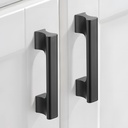 10 Pack 3 Inch Kitchen Cabinet Handles Black Drawer Pulls and Knobs for Cupboard Door Dresser Pulls Black Cabinet Hardware