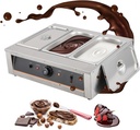 Chocolate Tempering Machine - 4.12 QT *3 Tanks, Rapid Heating, TEMP Control 86~176℉, 1500W, 304 Stainless Steel Body