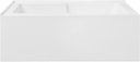 Reims 60" x 32" Left-Hand Drain Drain Alcove Tub with Corner Apron