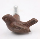 The Metal Magician Designer Rustic Iron Bird Drawer Cabinet Knobs, Pack of 6 Unique Boho Dresser Knobs for Outdoor Kitchen Cabinets, Vintage Drawer Pulls