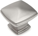 10 Pack - Cosmas 4304SN Satin Nickel Cabinet Hardware/Bifold Bi-fold Door Oversized Square Knob - 1-11/16" Square