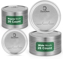52 pcs Canning Lids, Regular & Wide Mouth Mason Jar Lids Set, Canning Jar Lids for Ball & Kerr, Redefining Leak-Proof with Perfect Airtight Seal, Compatible with Electric Vacuum Sealers