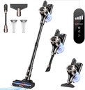 Trucozie Lightweight Stick Vacuum with 45mins Runtime, Black&Gold