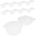 100pcs Clear Plastic Muffin Boxes Dome Holders Individual Cupcake Containers for Parties Versatile Design for Desserts Salads and Snacks