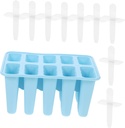 Silicone Ice Cream Mold Set 10-Cavity Ice Lolly Maker Popsicle Molds for DIY Treats Easy Release Suitable for Boys and Girls and Adults
