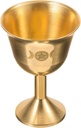 VOSAREA Copper Offering Cup for Rituals Goblet Five- Design Decor for Buddhism Ceremonies Meditation Spaces and Collectors