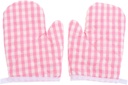 Garneck 2pcs Kids Cooking Gloves Microwave Oven Mitts for Children Kitchen Mittens